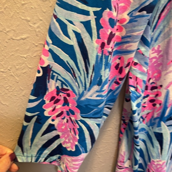 Lilly Pulitzer Daphne Dress Tweethearts Tropical Blue & Pink Women’s Siz… - Picture 4 of 9